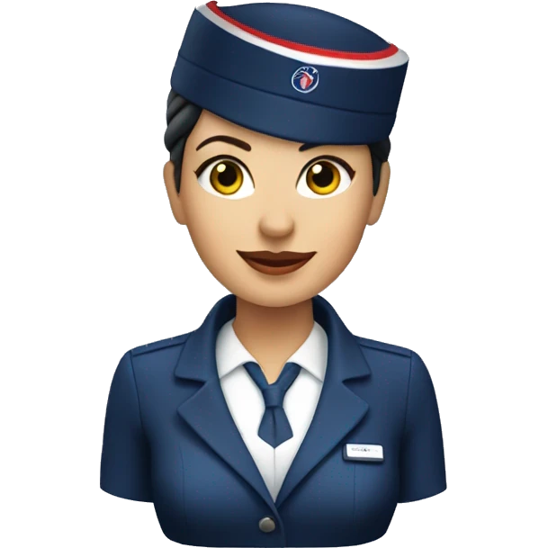Flight Attendant from Air France emoji