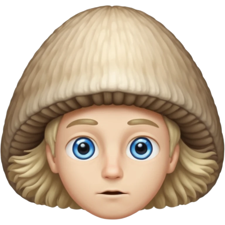 make a white American boy with blue eyes long eyelashes huge huge head in the shape of a triangle and mushroom hair a bit of a unibrow wanna be fluffy hair but is straight and tiny Bodie emoji