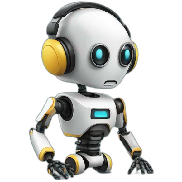 ROBOT LISTENING MUSIC emoji