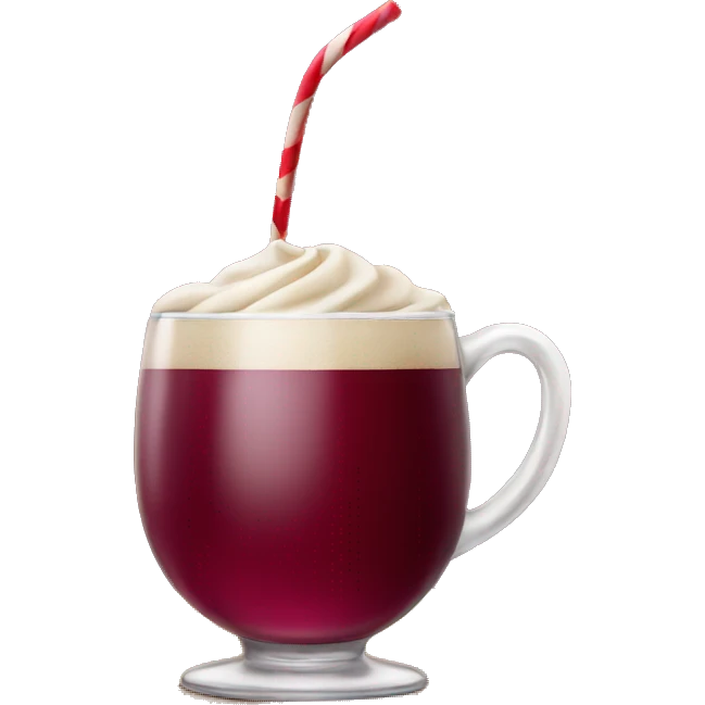 burgundy christmas drink emoji