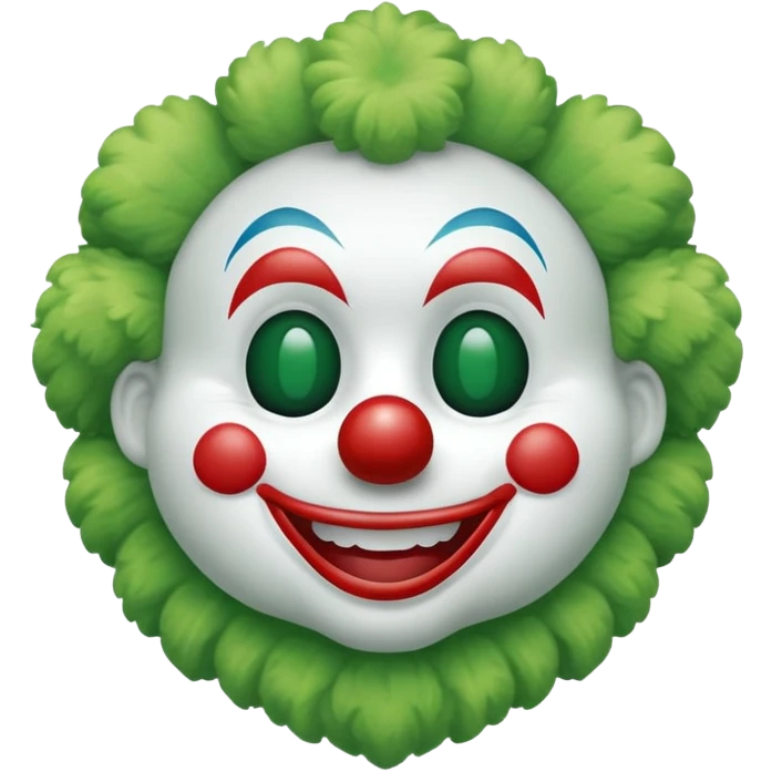 green plush toy clown emoji