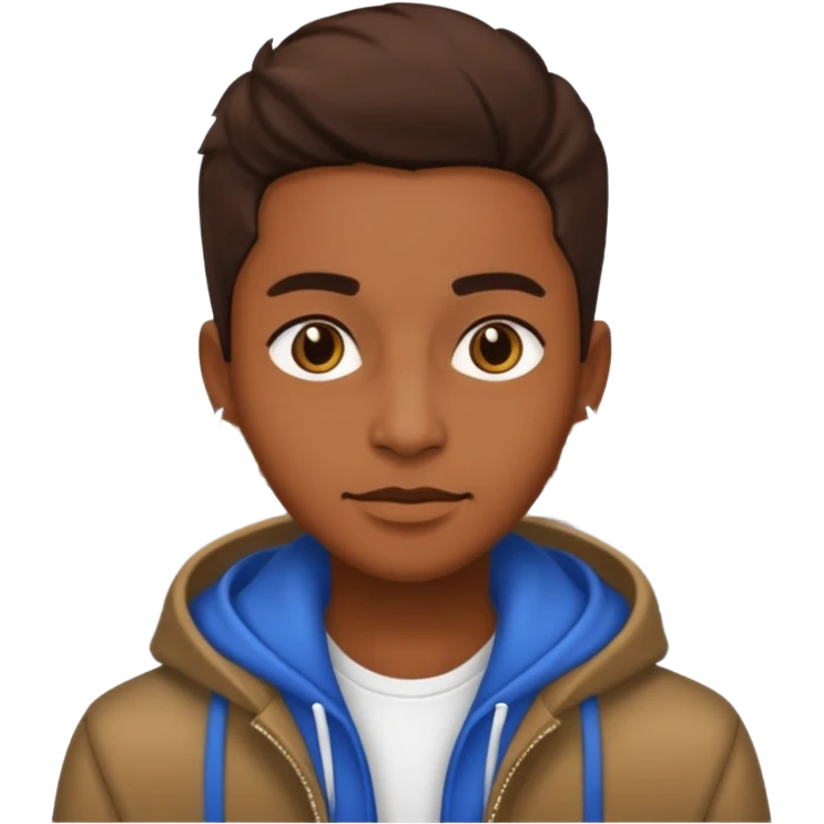 Un persona morena con un estilo calle emoji