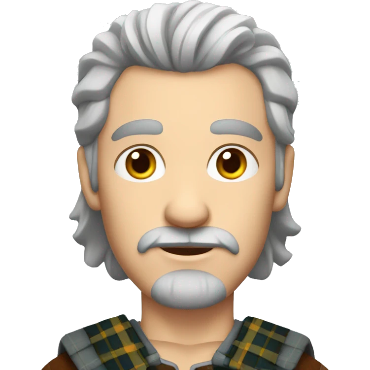 scottish-man-with-kilt-blue-eyes-gray-hair emoji