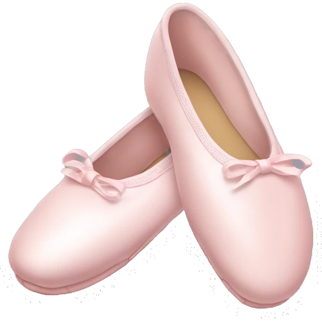 Pale pink ballet shoes emoji