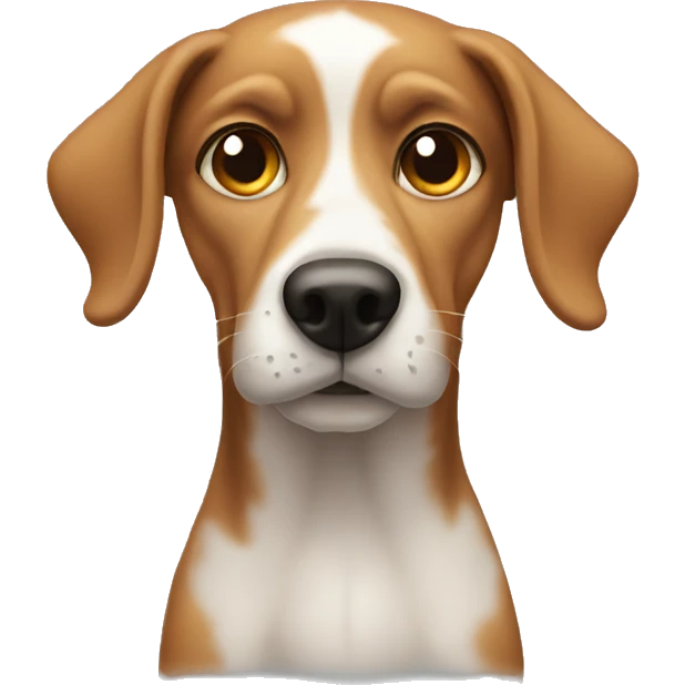 Eye rolling dog emoji