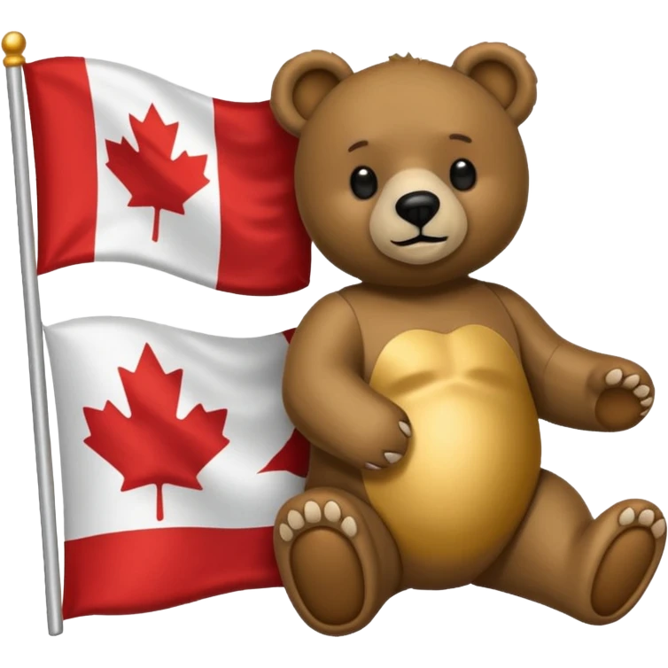 california and canadian flag merged bring more aspects of califonia emoji
