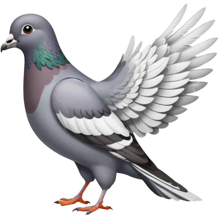 Pigeon + crumb trail, Street Wildlife. emoji