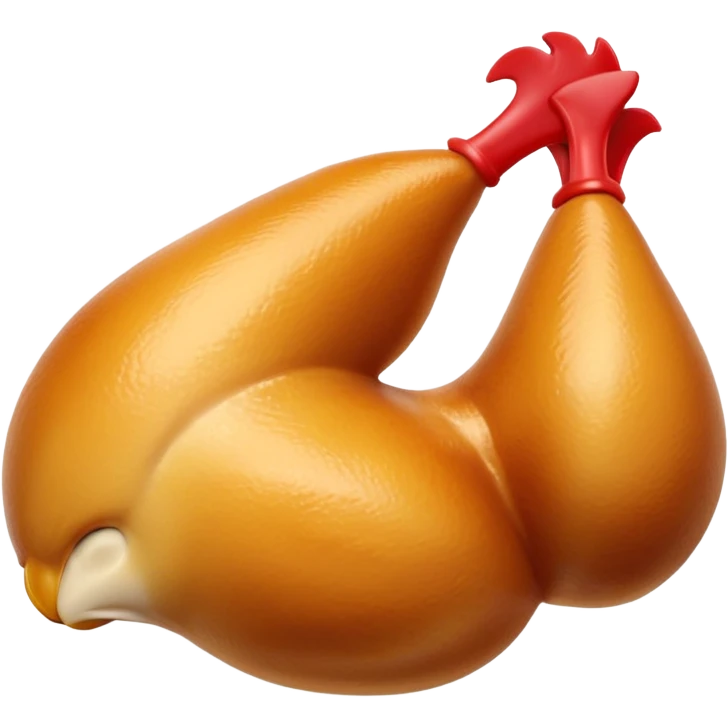 3D glossy chicken breast emoji emoji