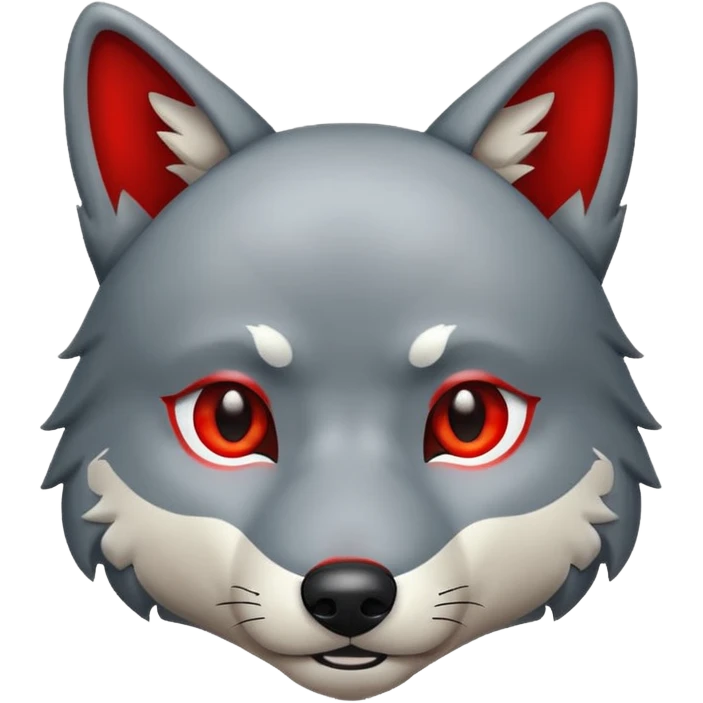 Wolf red emoji
