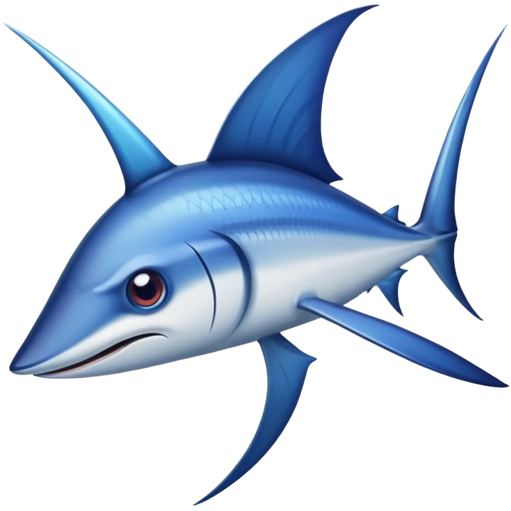 Swordfish with pointed nose emoji