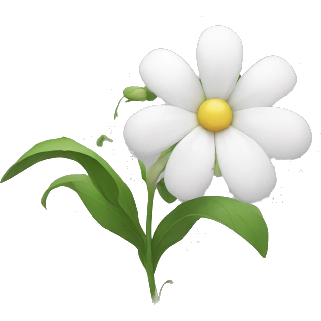 headbanging white flower emoji