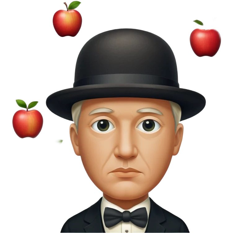 Magritte “the son of man”  emoji