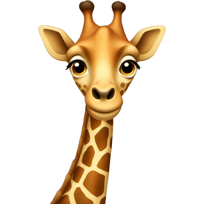 Girrafe with a short neck emoji