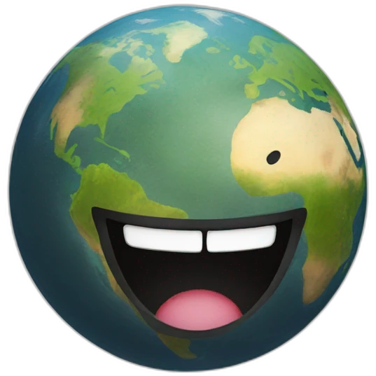 earth smiley face emoji