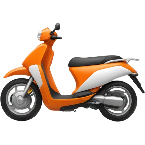 Orange moped emoji