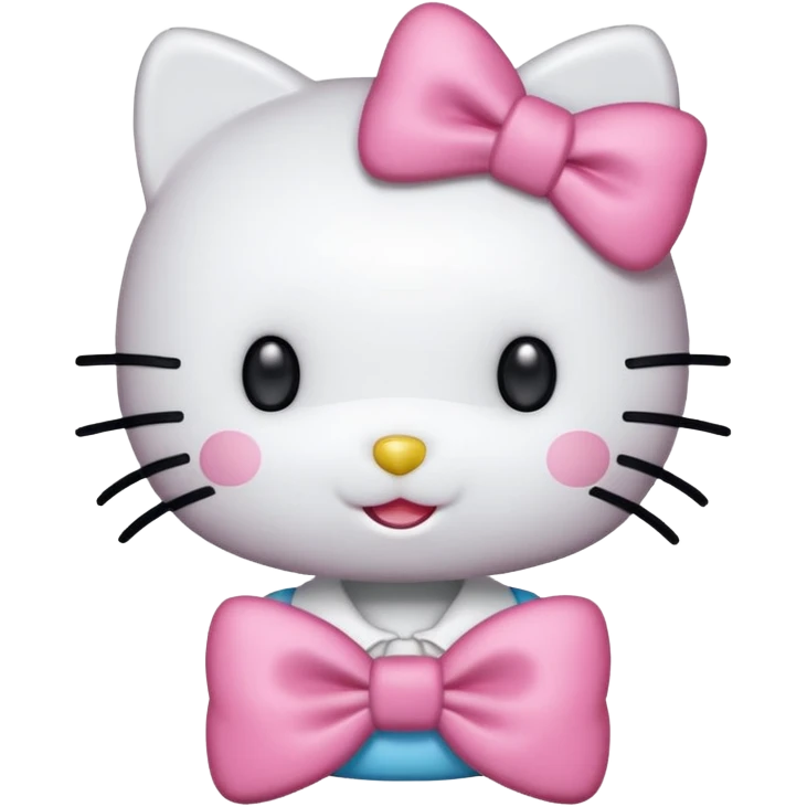 hello kitty cheering emoji