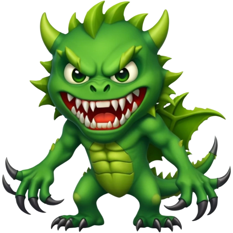 Scary monster full body  emoji