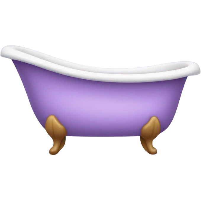 Bathtub with light purple water emoji