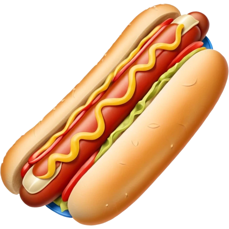 hotdog blue (#00A3E0) and red (#F9423A) emoji