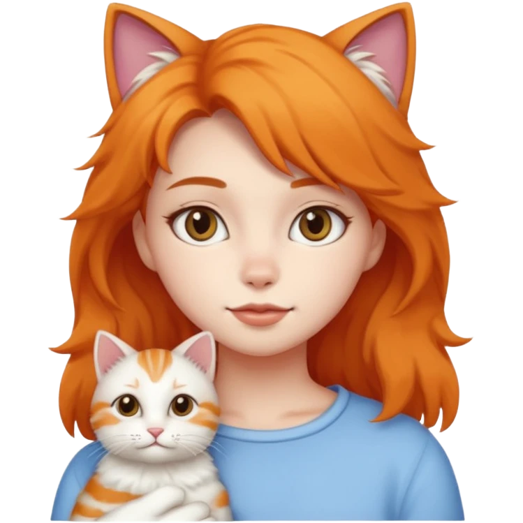 Girl whit CAT emoji