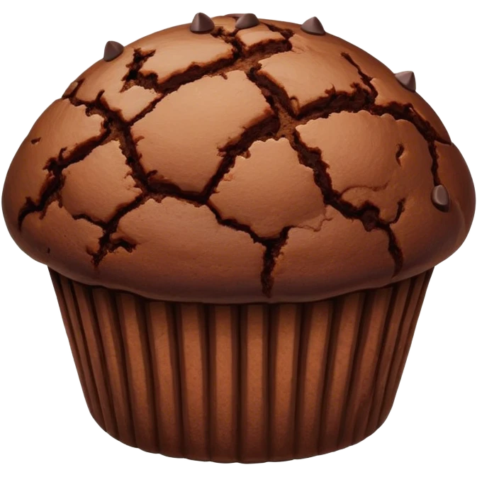 Chocolate muffin emoji