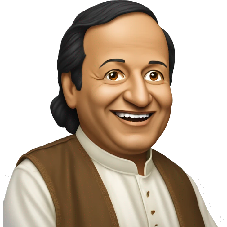 Qawwali singer. Nusrat Fateh Ali Khan emoji