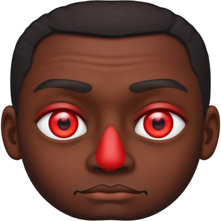 dark man with red eyes emoji