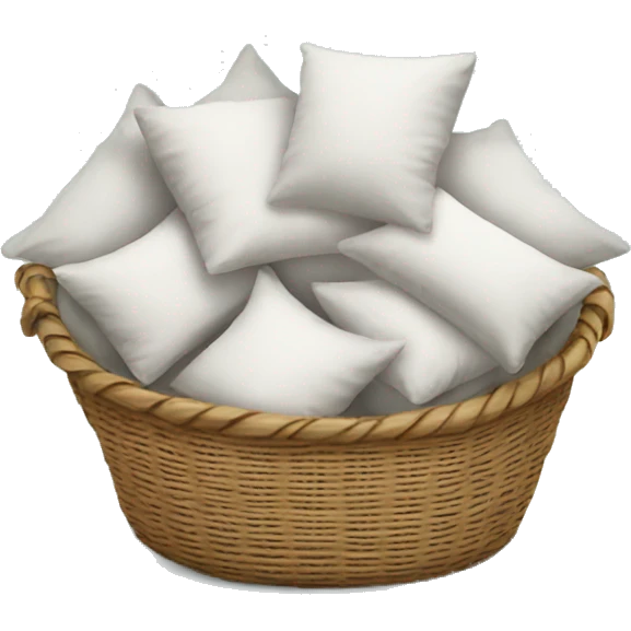 Basket of pillows emoji