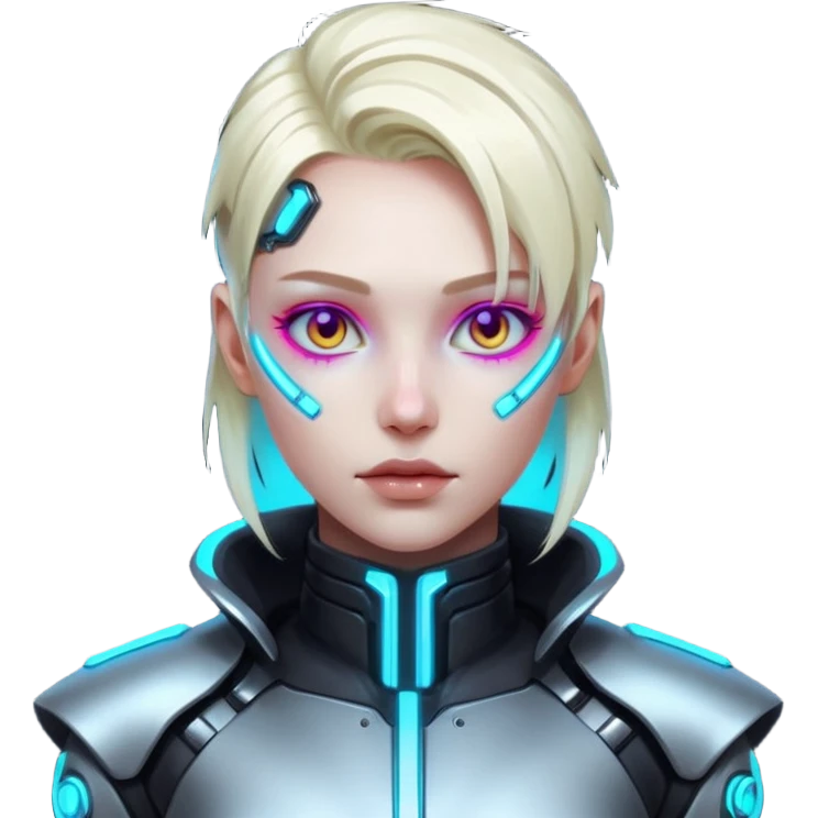 Cyber punk face emoji