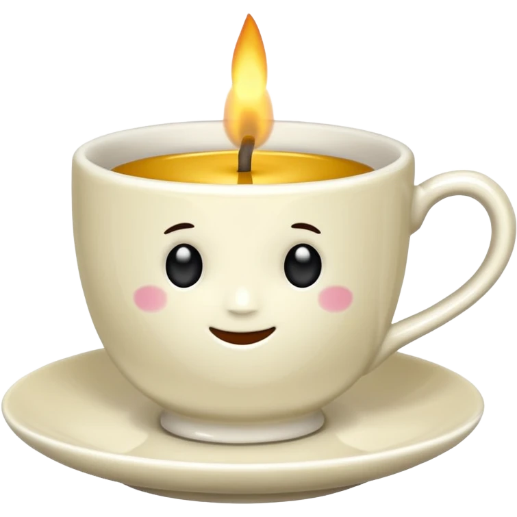 teacup candle emoji