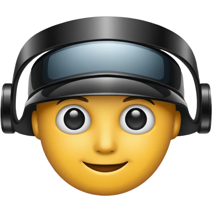 the text "visor" emoji