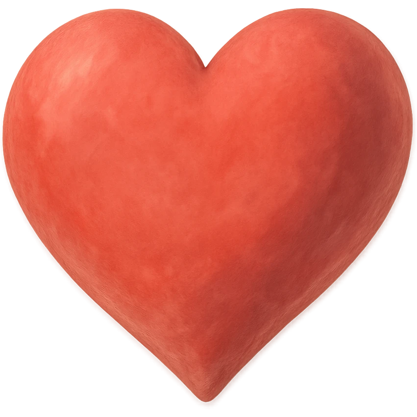 heart, soft and painterly ghibli style emoji