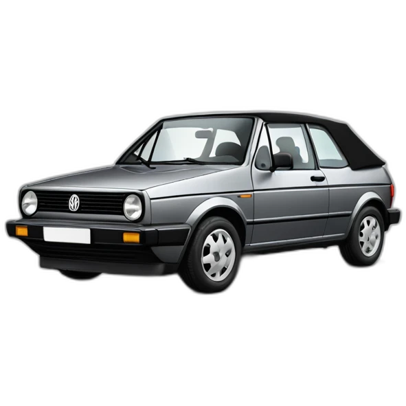 vw golf 1993 cabriolet metallic gray karman emoji