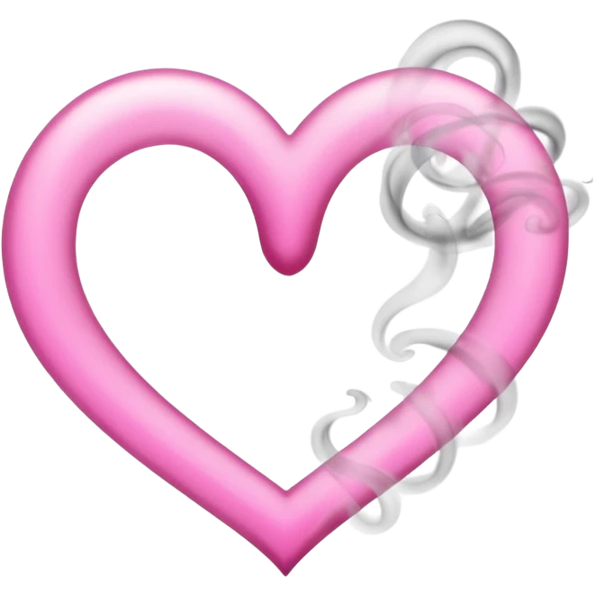 a pink heart smoke ring emoji
