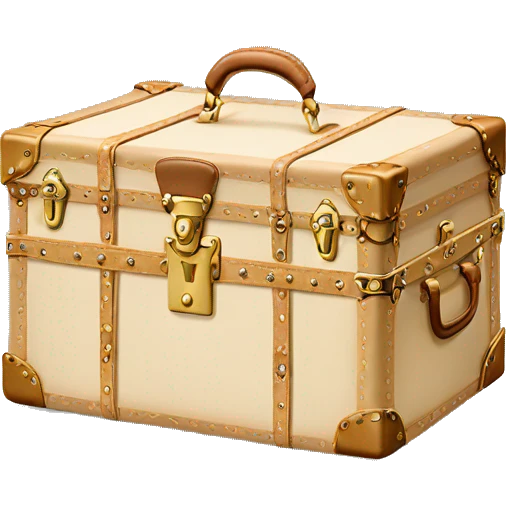 Cream Luis Vuitton Trunk emoji