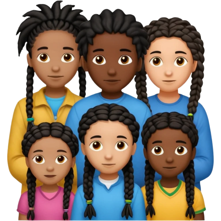 5 black siblings 2 that’s a boy and 3 that’s a girl. Both of the boys has dreads one of the boys is 6. One girl is 6 the other girls has braids and one is 18 and the other one is 23. The other boy is 22 But they all are dark skinned they have black hair emoji