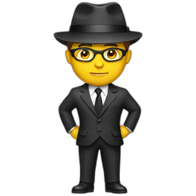 Secret agent emoji