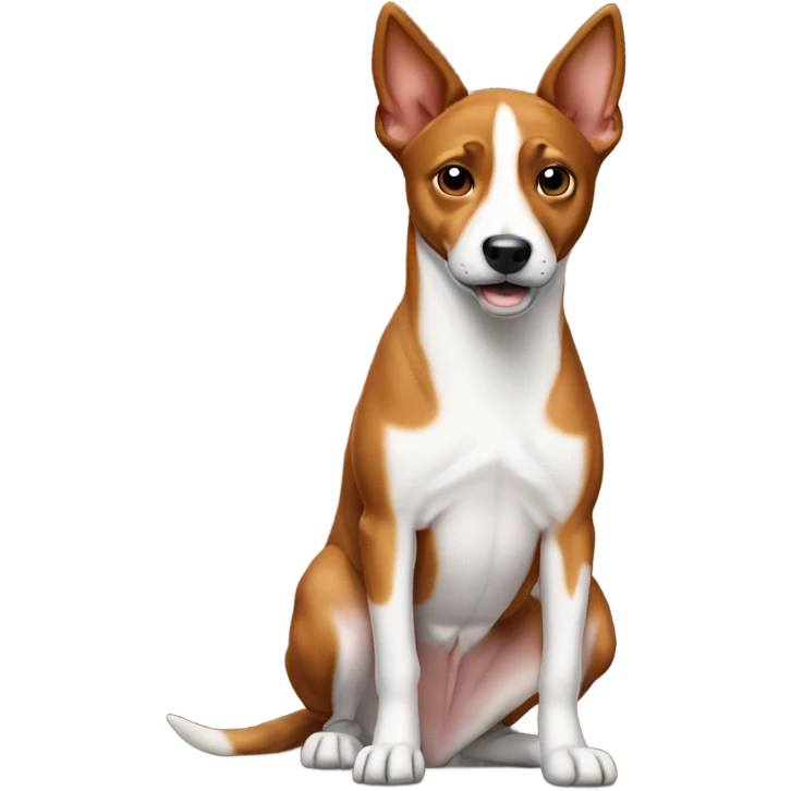 Basenji shrugging emoji