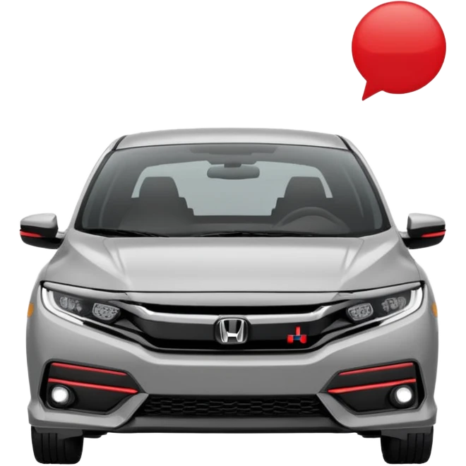 Make an emoji of a 2024 Honda civic with a grey exterior emoji