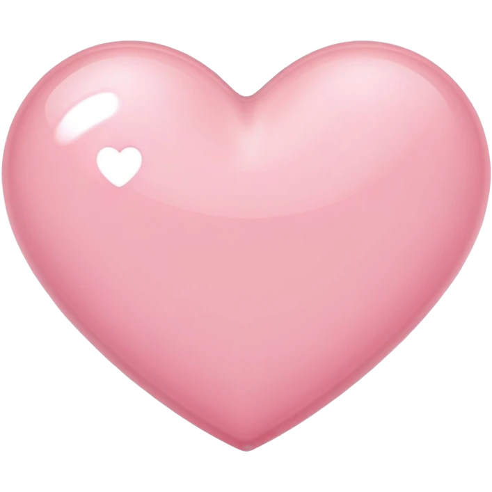 Light pink heart emoji