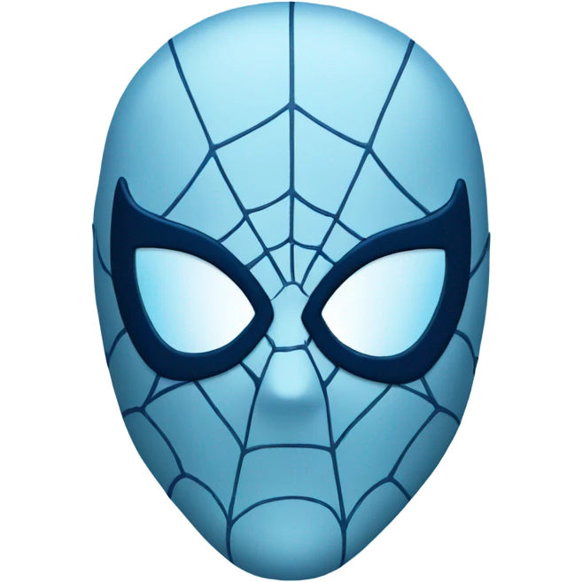 Light blue Spider-Man mask emoji