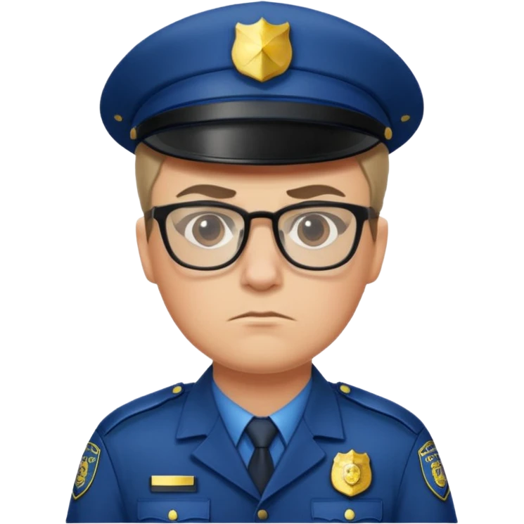 glasses police emoji