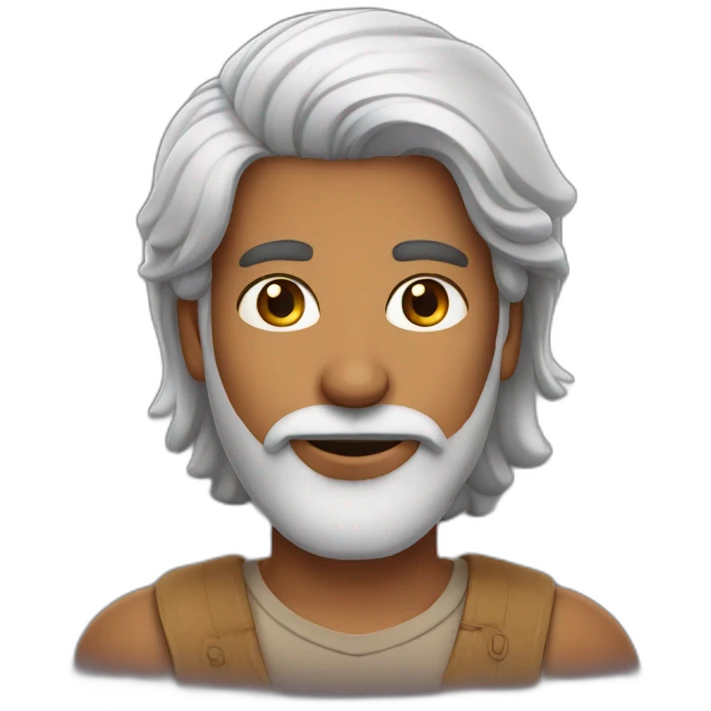 Indian male age 35 with beard emoji