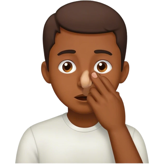 Me rasco la nariz  emoji