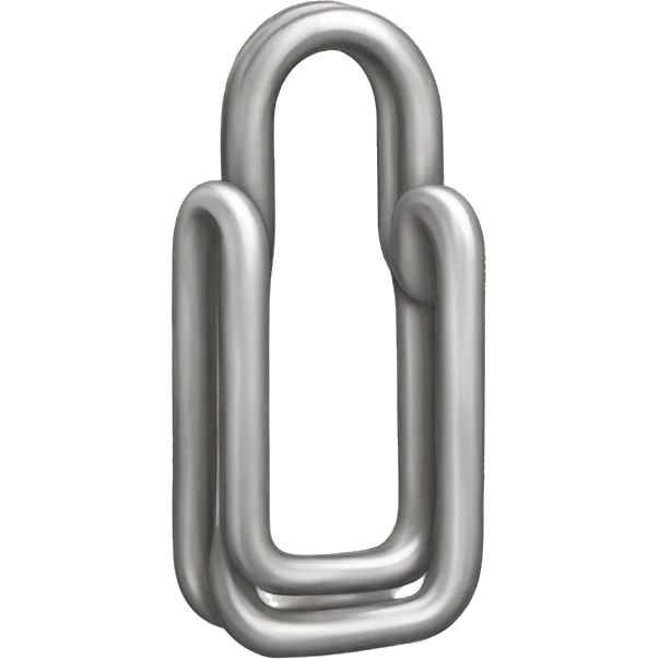 Buff paper clip emoji