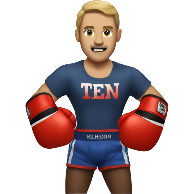 ken carson with boxing gloves emoji