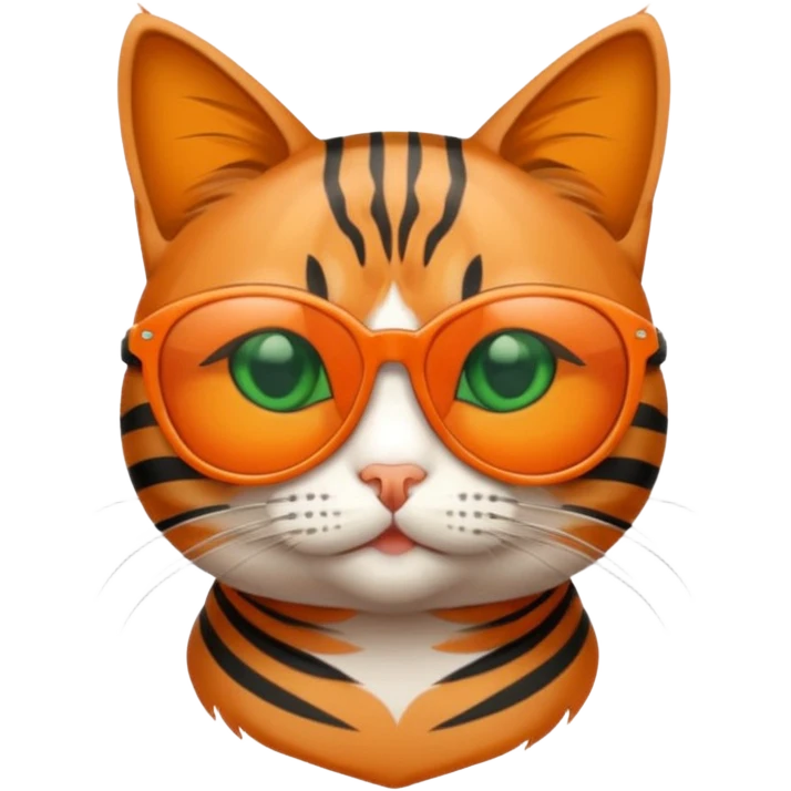 Cat wearing sunglasses emoji
