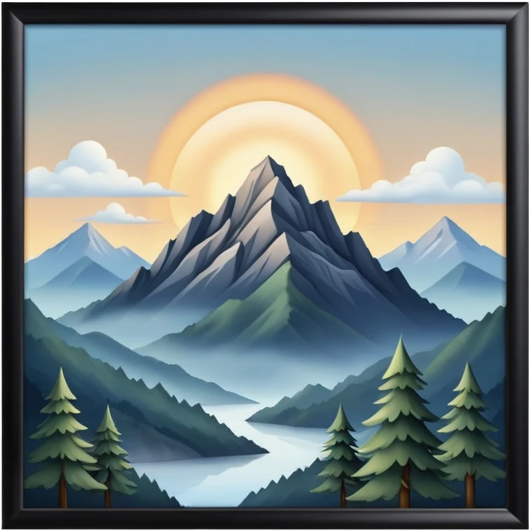 Smokey mountain emoji