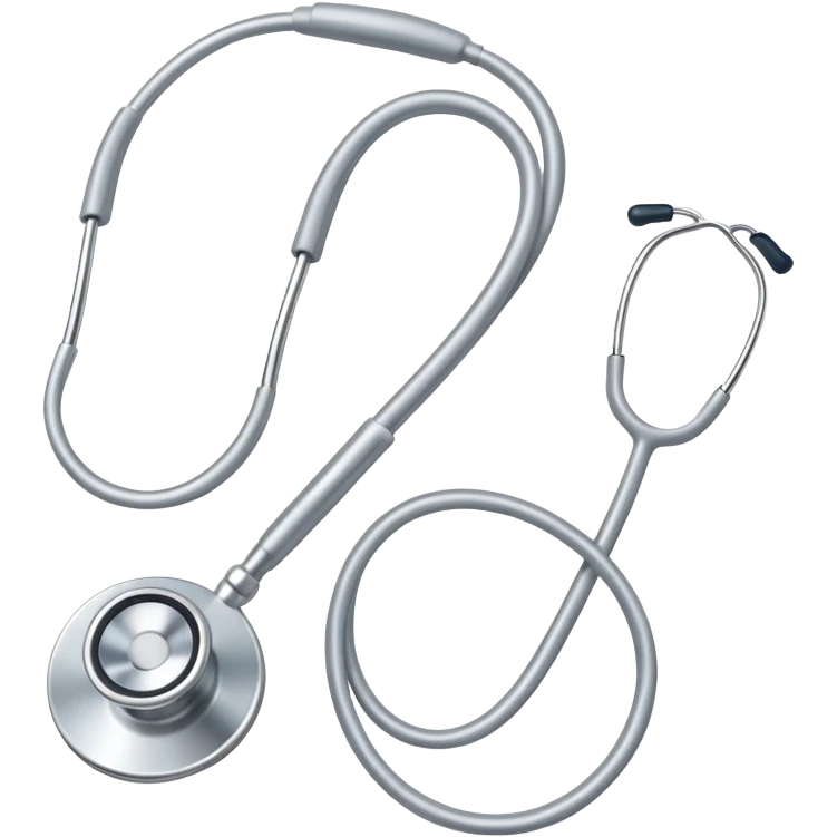 Stéthoscope en forme de boucle infinie emoji