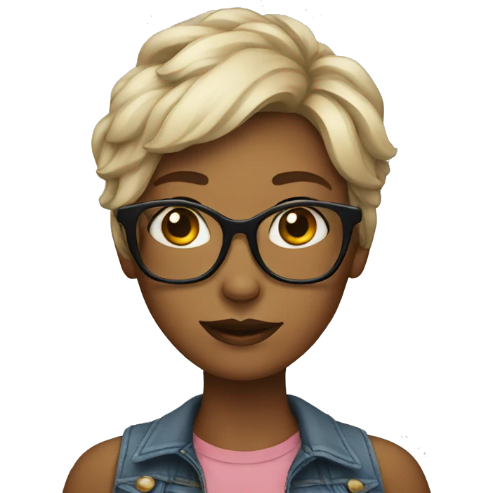 female hipster emoji